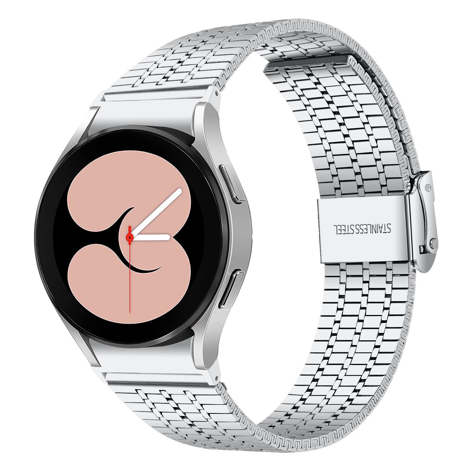 For Samsung Galaxy Watch7 44mm/40mm Replacement Band with Connector 7-Bead Stainless Steel Smart Watch Strap,Silver A
For Samsung Galaxy Watch7 44mm/40mm Replacement Band with Connector 7-Bead Stainless Steel Smart Watch Strap,Silver A