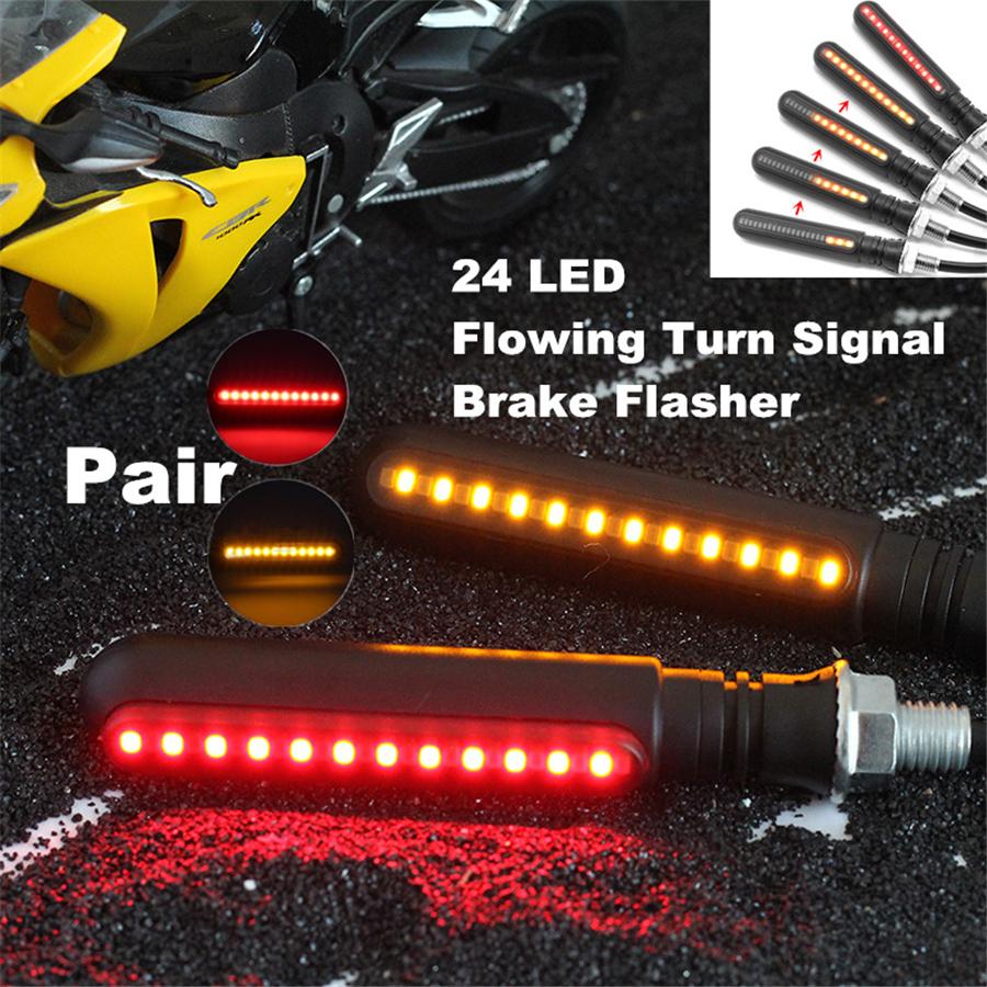 Universal 1 Pair Dual colors 24LED 2 In 1 Brake Tailight Flasher Strobe Flowing Turn Signal Indicator Lights Lamp Replace
Universal 1 Pair Dual colors 24LED 2 In 1 Brake Tailight Flasher Strobe Flowing Turn Signal Indicator Lights Lamp Replace