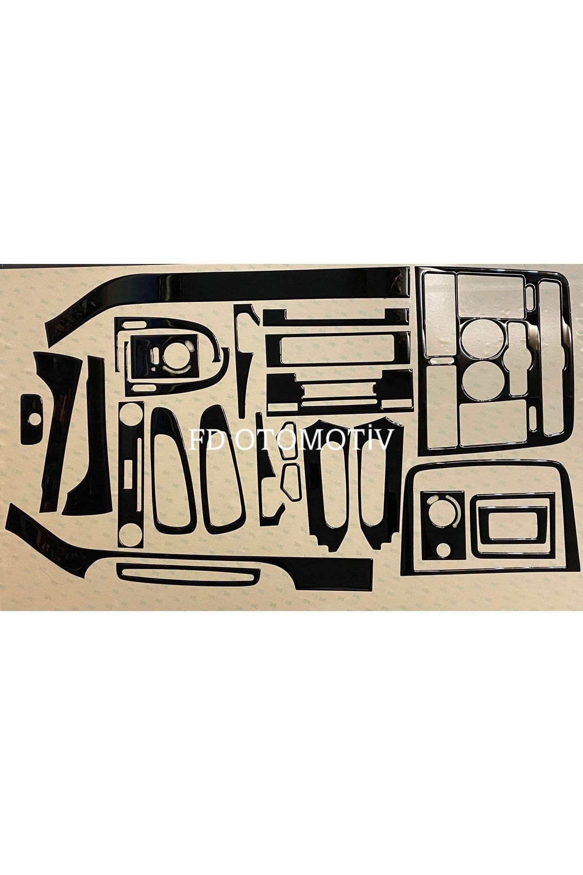 Мерседес Віто Віано 2004-2013 Панель приладів, Консоль, Обшивка, Набір накладок на панель приладів Піаніно чорний Колір