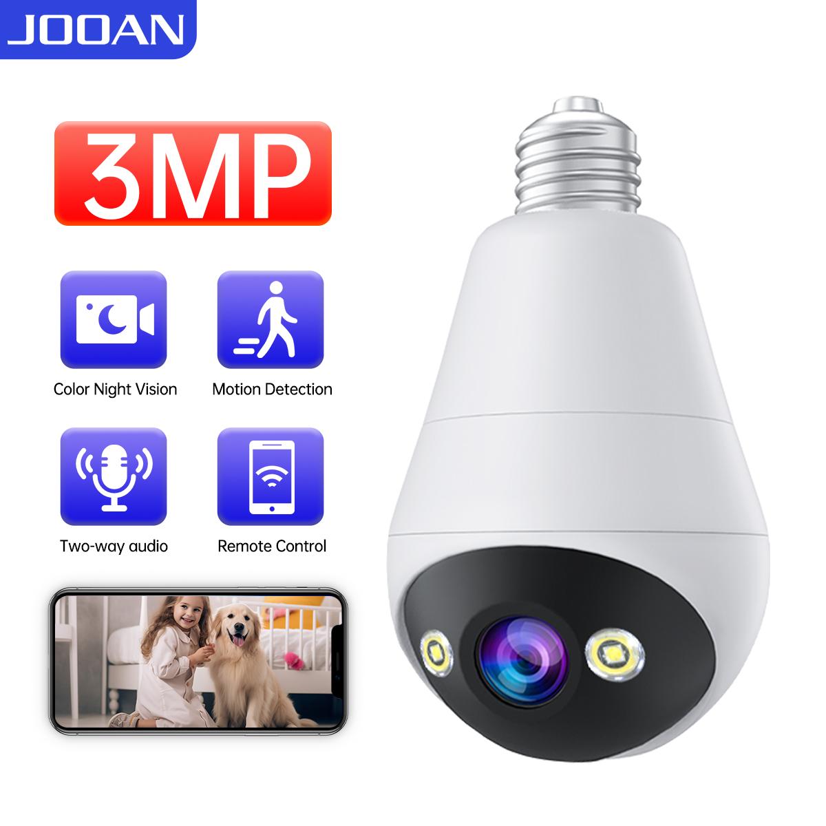 JOOAN 3MP Wi-Fi E27 Камера спостереження-Лампочка Внутрішня 5-кратний цифровий зум Автоматичне відстеження HD Нічна безпека Бездротова камера Розумний дім 3MP with 128G Card
JOOAN 3MP Wi-Fi E27 Камера спостереження-Лампочка Внутрішня 5-кратний цифровий зум Автоматичне відстеження HD Нічна безпека Бездротова камера Розумний дім 3MP with 128G Card