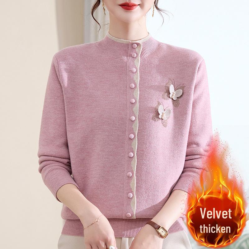 Women s Knit Half-High Neck Velvet Sweater - Stylish Autumn/Winter Base Layer for Middle-Aged Women 4XL (for 65-70 kg)
Women s Knit Half-High Neck Velvet Sweater - Stylish Autumn/Winter Base Layer for Middle-Aged Women 4XL (for 65-70 kg)