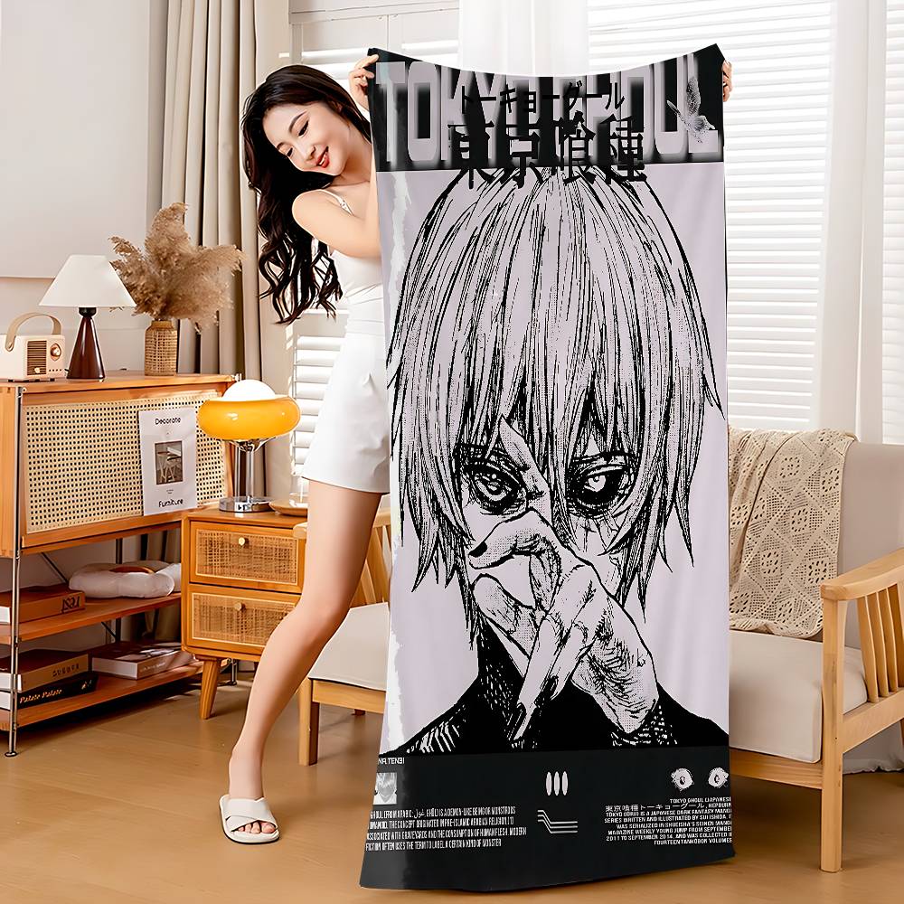 Anime Tokyo Ghoul Microfiber Blanket Quick Drying Beach Towels Oversized Printing Super Absorbent Pool Towel Blanket W30*H60(CM)
Anime Tokyo Ghoul Microfiber Blanket Quick Drying Beach Towels Oversized Printing Super Absorbent Pool Towel Blanket W30*H60(CM)
