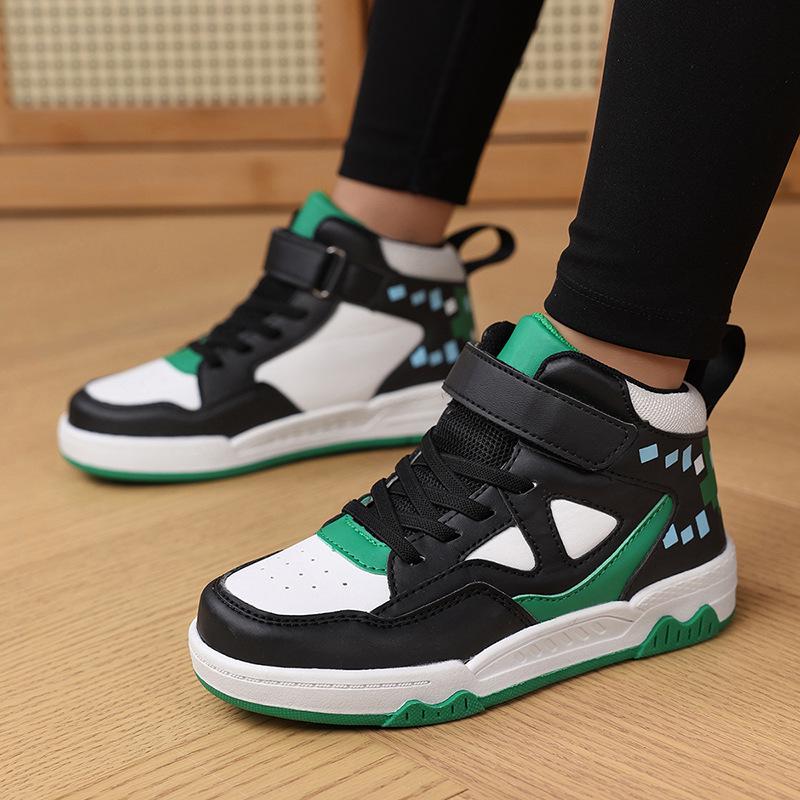 Boys High-Top Skate Shoes - Spring/Autumn Leather Panel Sneakers for Kids 31
Boys High-Top Skate Shoes - Spring/Autumn Leather Panel Sneakers for Kids 31