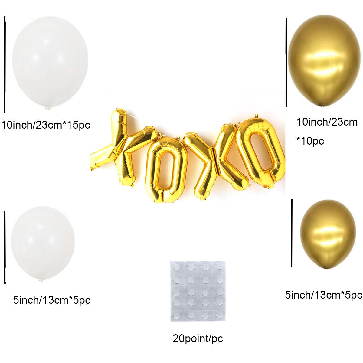 Золотые воздушные шары XOXO, воздушные шары с буквами, свадебные украшения на день Святого Валентина, воздушные шары, поставки
Золотые воздушные шары XOXO, воздушные шары с буквами, свадебные украшения на день Святого Валентина, воздушные шары, поставки