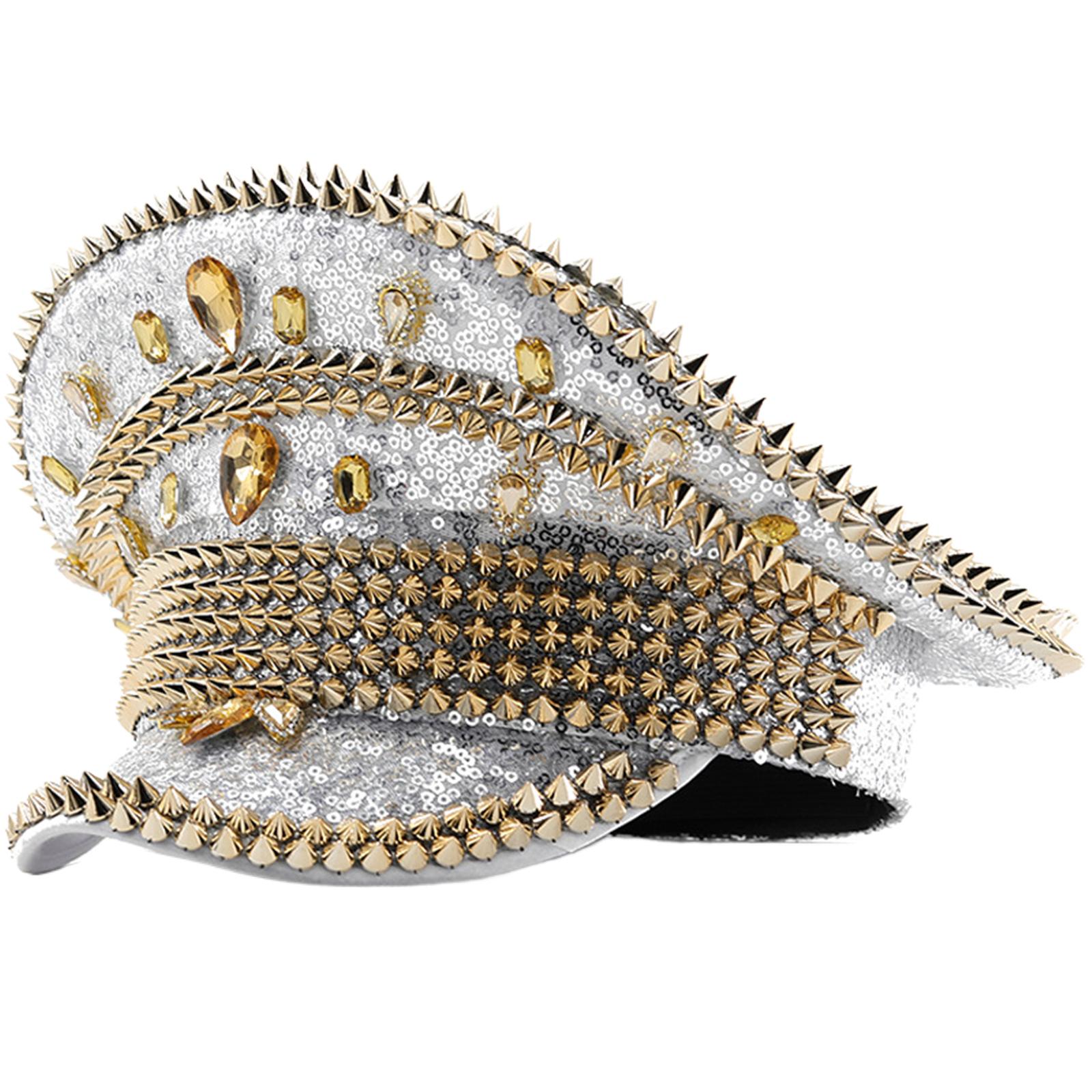 Sequins Captain Hat Crystal Sailor Hat for Disco House Cocktail Parties Vacation Sparkly Crystal for Comedian Actor серебряный
Sequins Captain Hat Crystal Sailor Hat for Disco House Cocktail Parties Vacation Sparkly Crystal for Comedian Actor серебряный