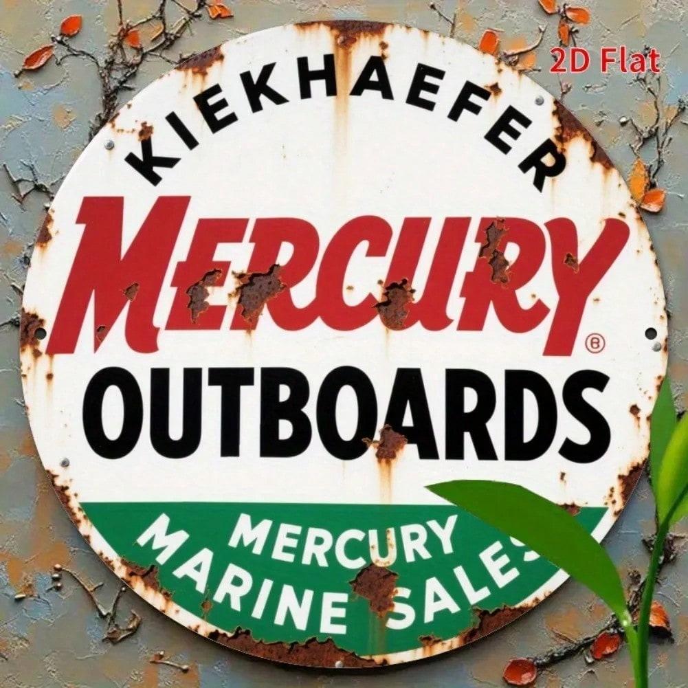 Vintage Kiekhaefer Mercury Outboard Metal Sign Distressed Round Wall Decor 20x20
Vintage Kiekhaefer Mercury Outboard Metal Sign Distressed Round Wall Decor 20x20