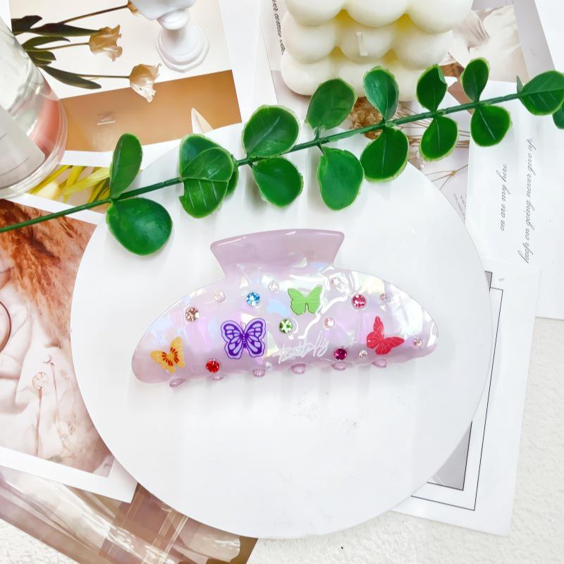 Hand-Painted Butterfly Rhinestone Claw Clip - Girlish Fairy Style, Versatile Spring/Summer Accessory рожевий
Hand-Painted Butterfly Rhinestone Claw Clip - Girlish Fairy Style, Versatile Spring/Summer Accessory рожевий
