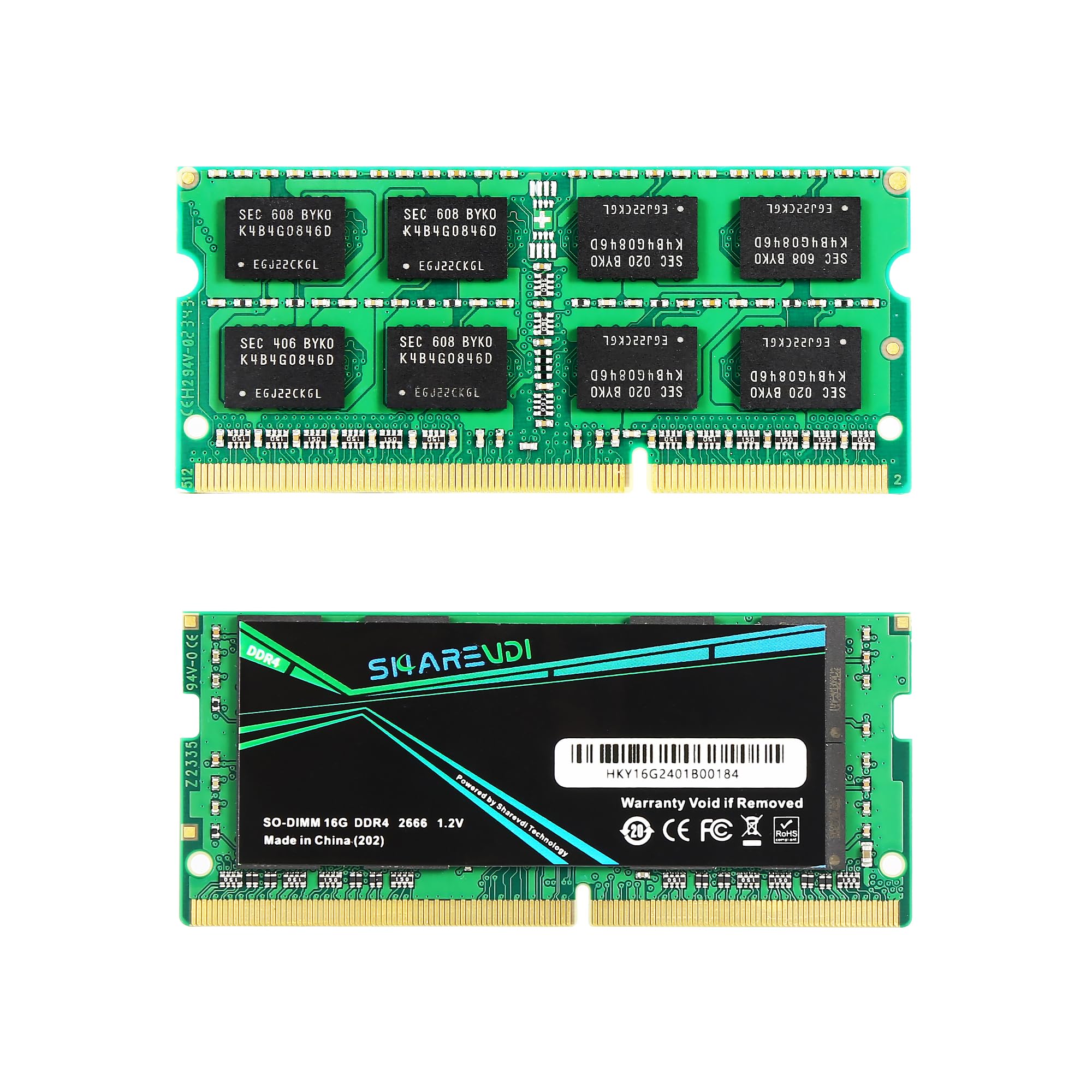 Sharevdi DDR4 PC4 19200S CL19 SODIMM 260 Pin SODIMM Ноутбук Ноутбук Міні-комп’ютер RAM Модуль зберігання Легке оновлення 16 ГБ × 1-2666 1,2 В без ECC (DDR4-16 ГБ)
Sharevdi DDR4 PC4 19200S CL19 SODIMM 260 Pin SODIMM Ноутбук Ноутбук Міні-комп’ютер RAM Модуль зберігання Легке оновлення 16 ГБ × 1-2666 1,2 В без ECC (DDR4-16 ГБ)