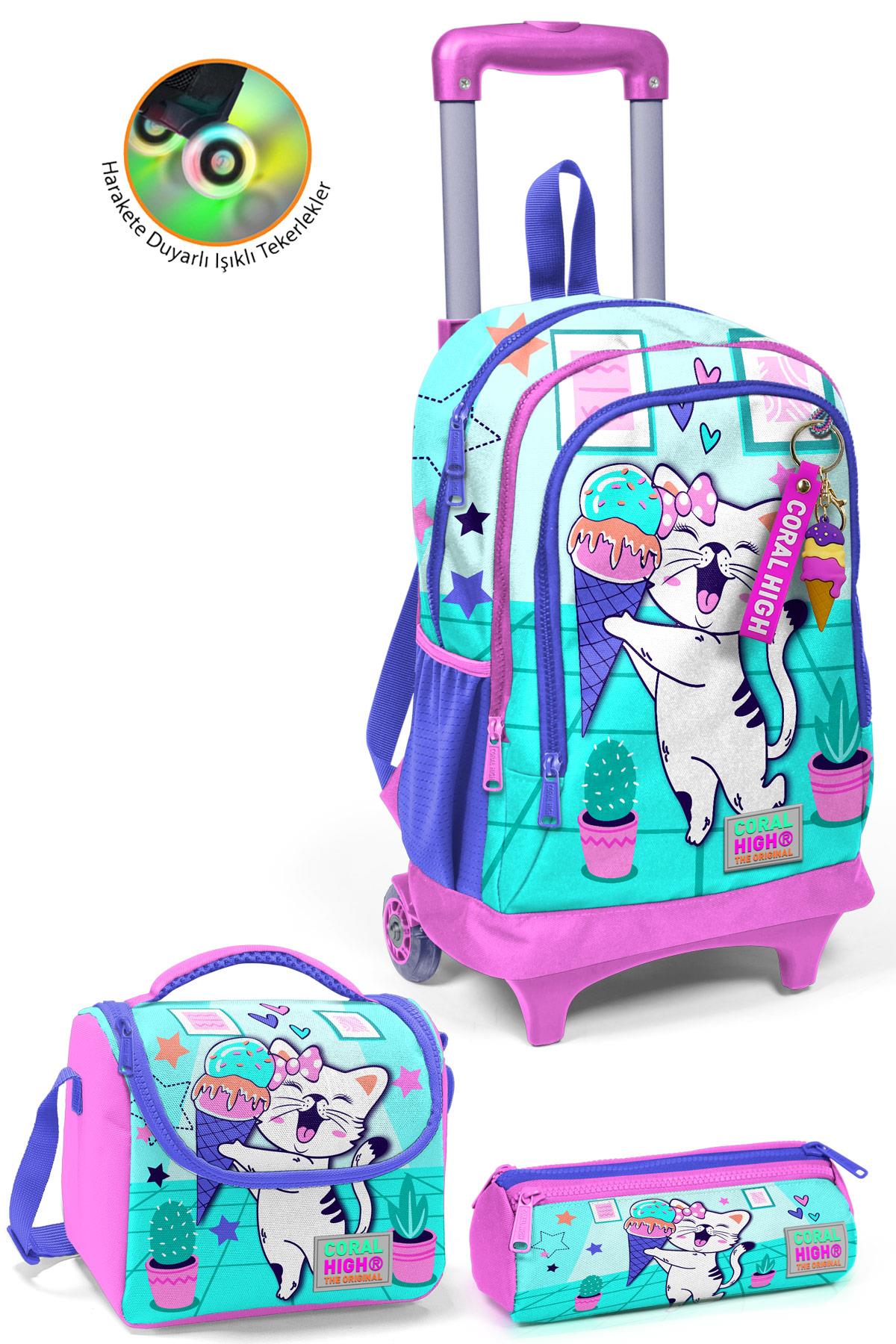 Коралловый High Kids Бирюзовый Розовый Мороженое с рисунком кота Ракель с тремя отделениями Набор из 3 предметов SET0123951
Коралловый High Kids Бирюзовый Розовый Мороженое с рисунком кота Ракель с тремя отделениями Набор из 3 предметов SET0123951
