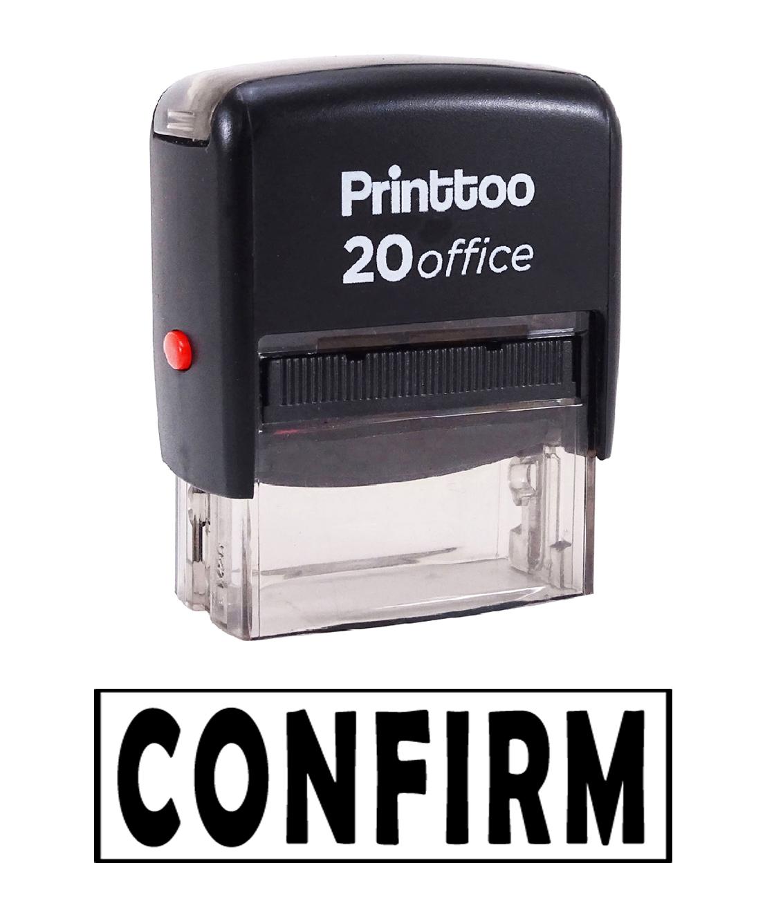 Printtoo Self Inking Rubber Stamp Office Канцелярские товары ПОДТВЕРЖДЕНИЕ Custom 14 mm x 38 mm (Approx) красный
Printtoo Self Inking Rubber Stamp Office Канцелярские товары ПОДТВЕРЖДЕНИЕ Custom 14 mm x 38 mm (Approx) красный