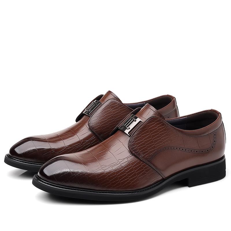 Мужские деловые кожаные туфли из натуральной кожи, повседневная обувь в британском стиле, мужские остроносые кожаные туфли, свадебные туфли 44 темно-коричневого
Мужские деловые кожаные туфли из натуральной кожи, повседневная обувь в британском стиле, мужские остроносые кожаные туфли, свадебные туфли 44 темно-коричневого