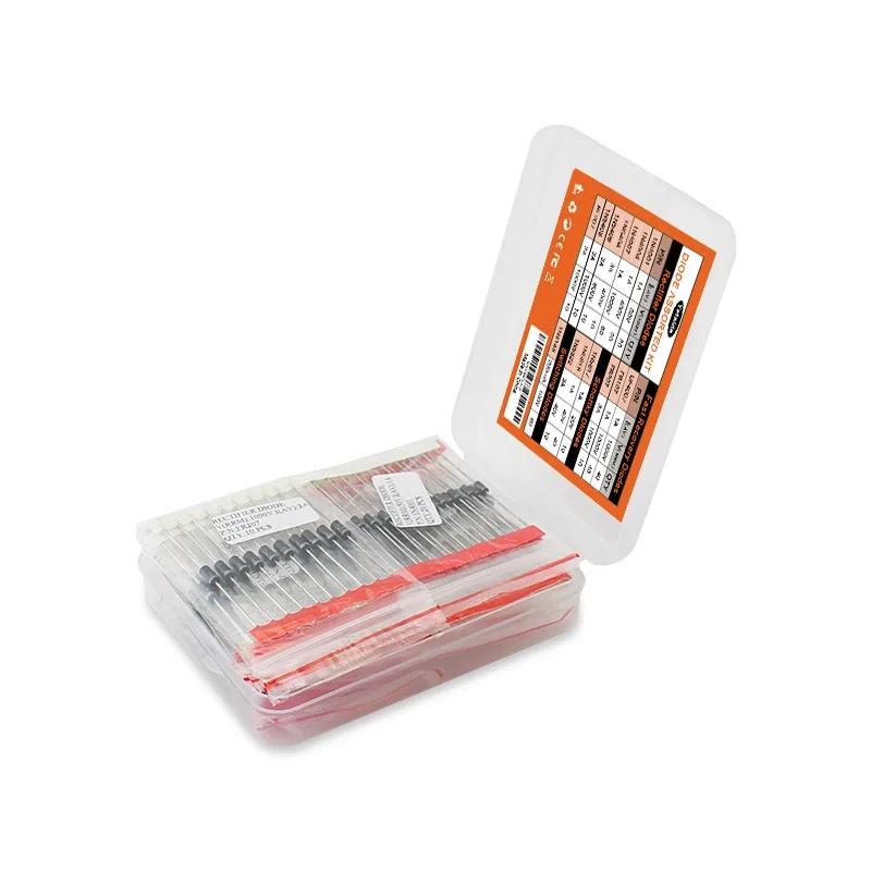 350PCS/box Diodes kit 14Values Rectifier/Fast Recovery/Schottky/Switching Diode Set 1N4001 1N4007 1N4148 RL207 UF4007 FR107 207
350PCS/box Diodes kit 14Values Rectifier/Fast Recovery/Schottky/Switching Diode Set 1N4001 1N4007 1N4148 RL207 UF4007 FR107 207