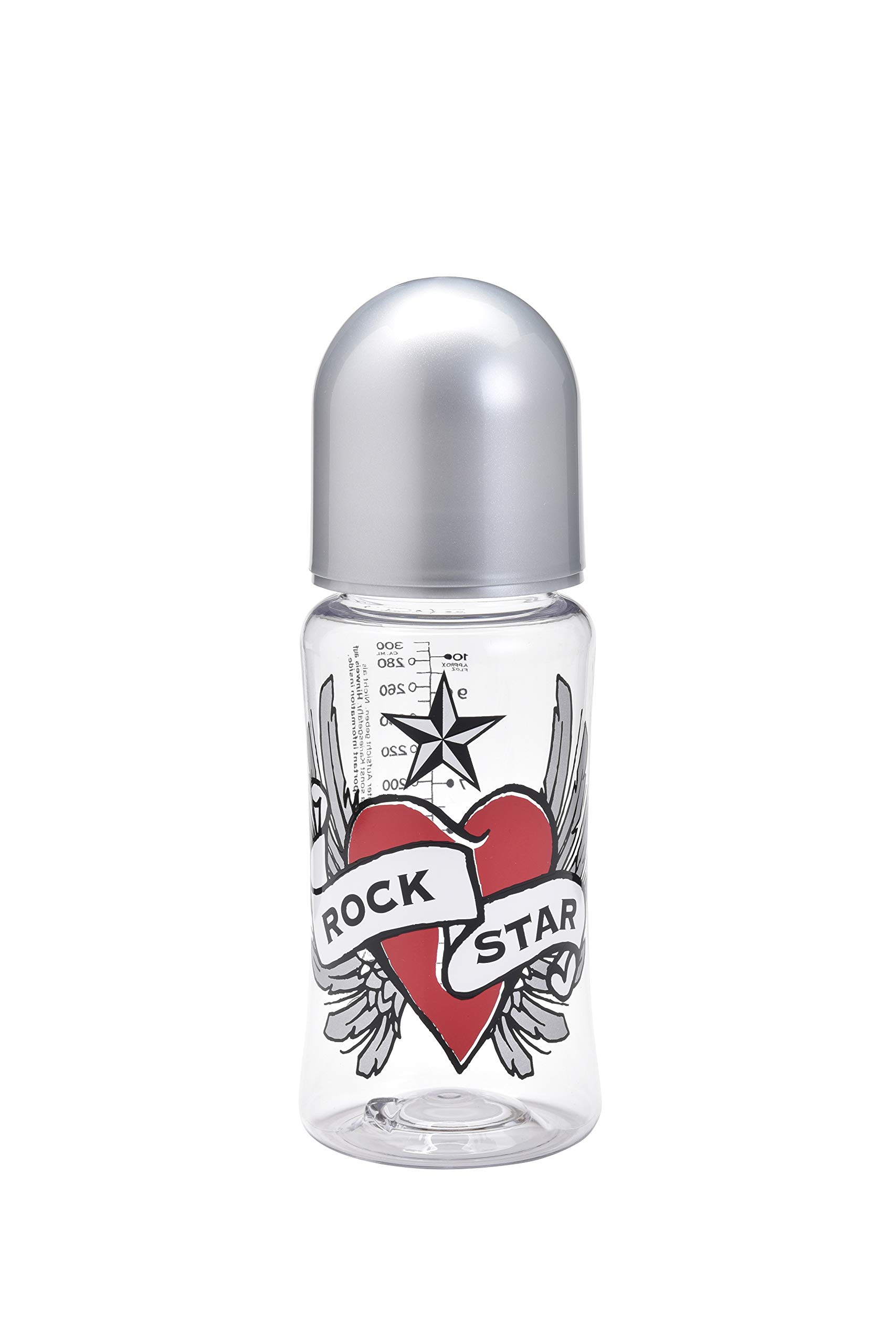 Baby Nova Rockstar Baby Polyamide Baby Bottle Heart Wings Multicolor 0 Polyamide 300ml & Months~
Baby Nova Rockstar Baby Polyamide Baby Bottle Heart Wings Multicolor 0 Polyamide 300ml & Months~