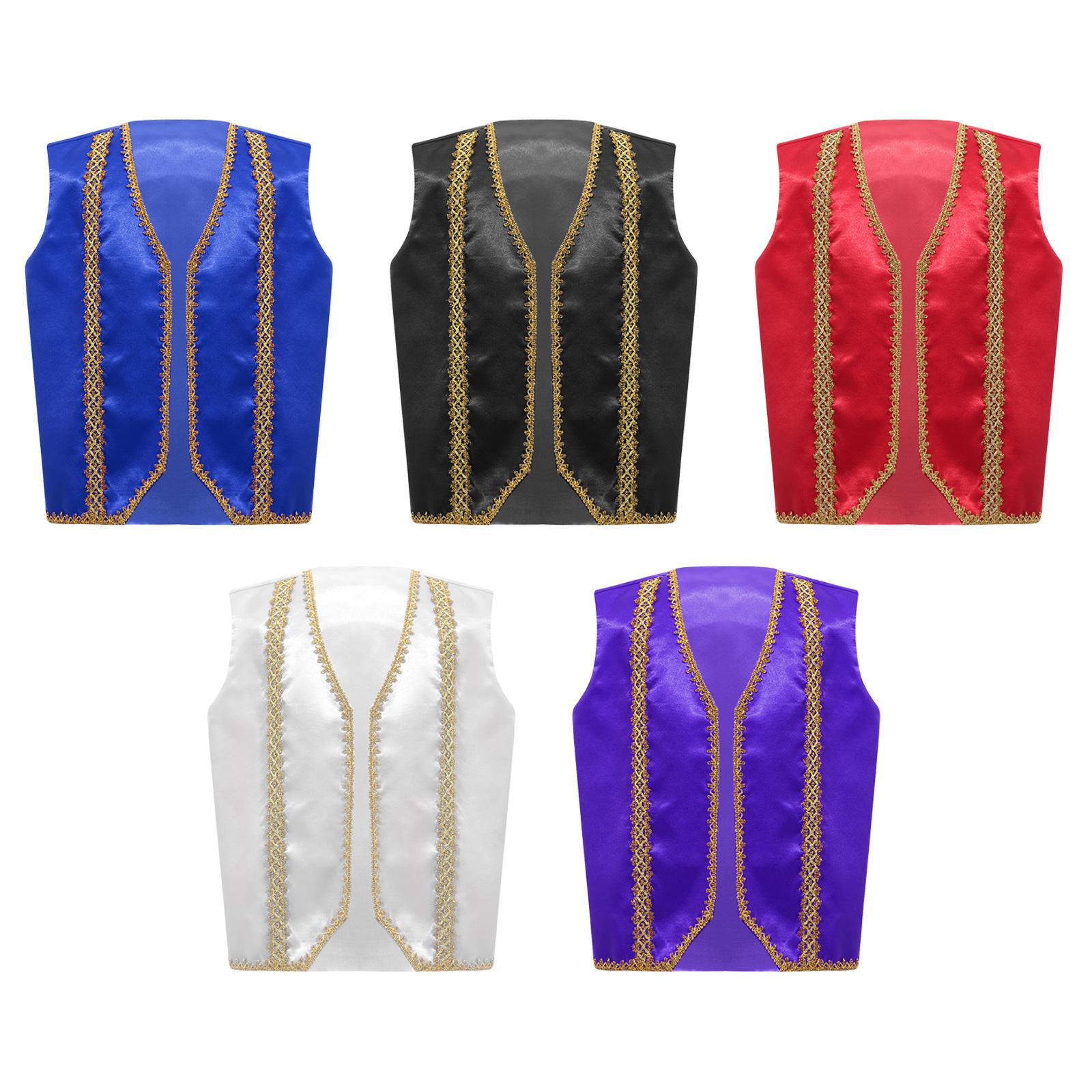 Kids Steampunk Vest Gothic Tailcoat Costume Sleeveless Golden Trim Waistcoat Victorian Style Jacket Dress Up Attire 7-8 Years білий
Kids Steampunk Vest Gothic Tailcoat Costume Sleeveless Golden Trim Waistcoat Victorian Style Jacket Dress Up Attire 7-8 Years білий