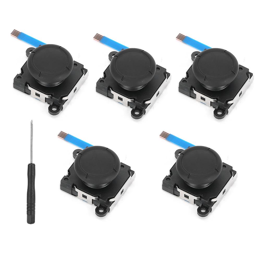 5Pcs Three Dimensional Joystick Button Gamepad with Screwdriver for Switch Game Machine
5Pcs Three Dimensional Joystick Button Gamepad with Screwdriver for Switch Game Machine