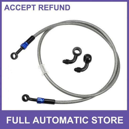 AN3 28 90Degree Brake Hose Motorcycle Braided Line Tube 120cm Silver Tone
AN3 28 90Degree Brake Hose Motorcycle Braided Line Tube 120cm Silver Tone