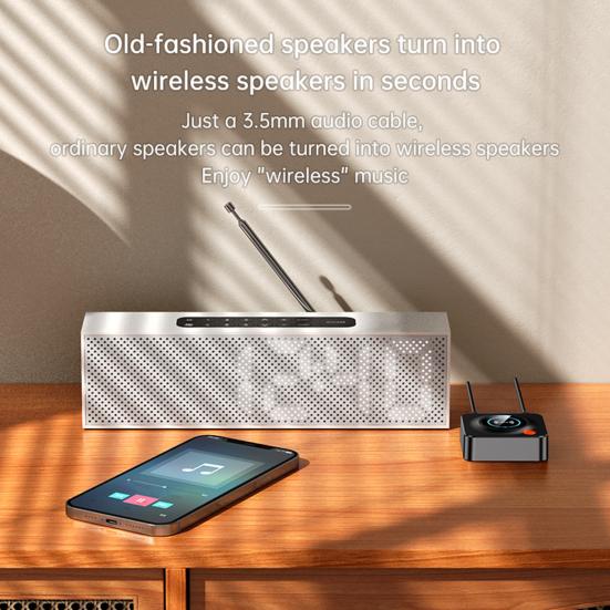 Беспроводной NFC Bluetooth-совместимый 5.1 автомобильный адаптер приемника с двухканальным интерфейсом TF слот для карт и автоматическое подключение для мобильных телефонов, планшетов
Беспроводной NFC Bluetooth-совместимый 5.1 автомобильный адаптер приемника с двухканальным интерфейсом TF слот для карт и автоматическое подключение для мобильных телефонов, планшетов