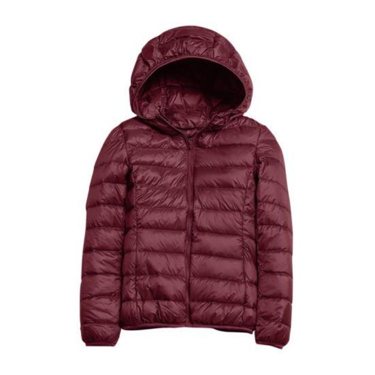 Lightweight Slim Fit Winter Down Jacket Women Hooded Zip Up Padded Short Outerwear Solid Color Long Sleeves with Zipper Pockets S вино красного
Lightweight Slim Fit Winter Down Jacket Women Hooded Zip Up Padded Short Outerwear Solid Color Long Sleeves with Zipper Pockets S вино красного