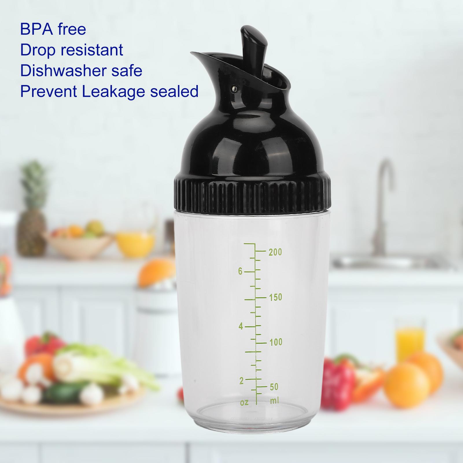 200ml Salad Dressing Shaker BPA Prevent Leakage Salad Dressing Jar with Lid for Kitchen Dressing Container Kitchen Supplies
200ml Salad Dressing Shaker BPA Prevent Leakage Salad Dressing Jar with Lid for Kitchen Dressing Container Kitchen Supplies