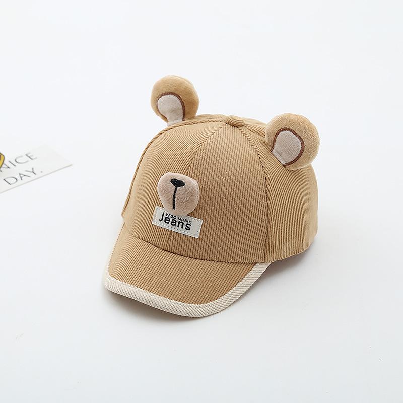 Cartoon Bear Ear Baby Baseball Hat Spring Cotton Toddler Boy Girl Duck Tongue Cap Korean Solid Color Kids Sun Visor Hats 50cm fit 1-3Y
Cartoon Bear Ear Baby Baseball Hat Spring Cotton Toddler Boy Girl Duck Tongue Cap Korean Solid Color Kids Sun Visor Hats 50cm fit 1-3Y