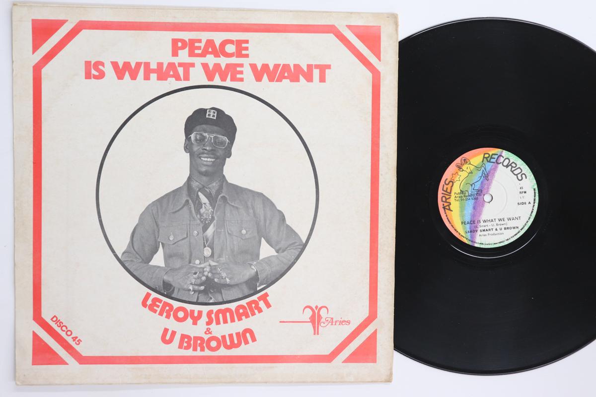 12inch Record LEROY SMART U BROWN Peace Is What We Want Version ARI002 ARIES RECORDS UK Reggae Ska Dub Used
12inch Record LEROY SMART U BROWN Peace Is What We Want Version ARI002 ARIES RECORDS UK Reggae Ska Dub Used