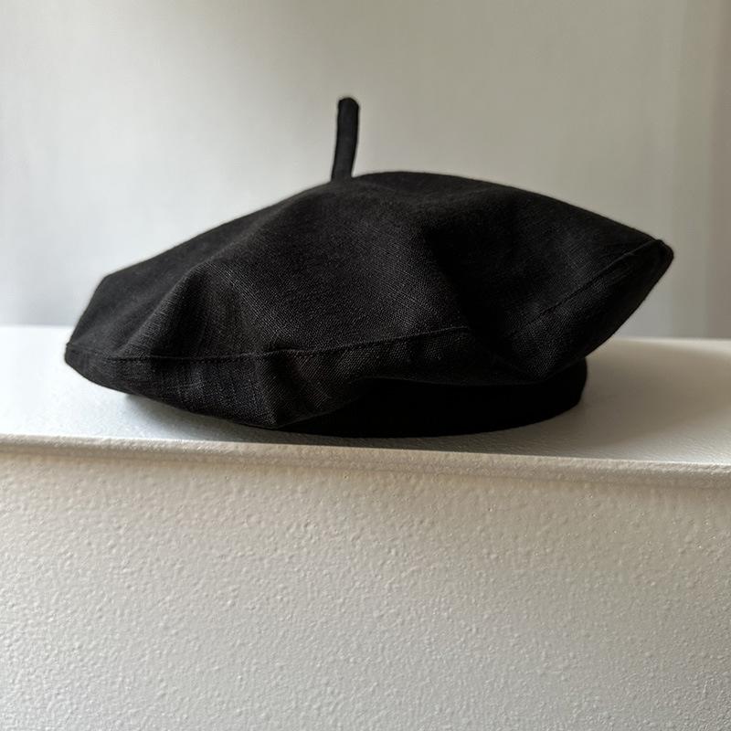 Summer Linen Berets for Women Breathable Lightweight Artist Beret Light Bohemian Beret Thin French Beret 54-58CM чорний
Summer Linen Berets for Women Breathable Lightweight Artist Beret Light Bohemian Beret Thin French Beret 54-58CM чорний