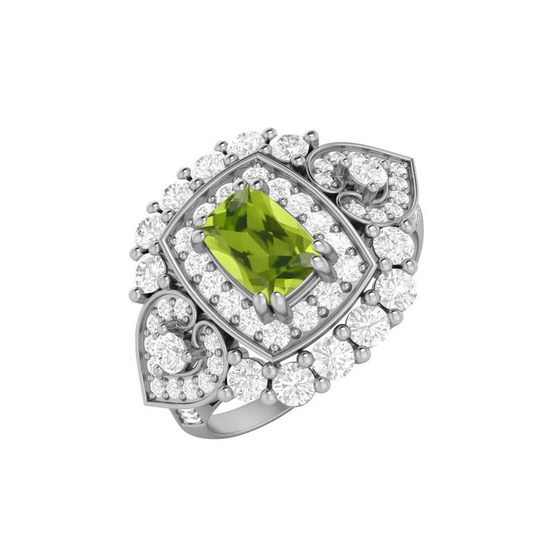6X4MM Cushion Peridot Gemstone 925 Sterling Silver Solitaire Halo Women Engagement Ring 11 білий
6X4MM Cushion Peridot Gemstone 925 Sterling Silver Solitaire Halo Women Engagement Ring 11 білий