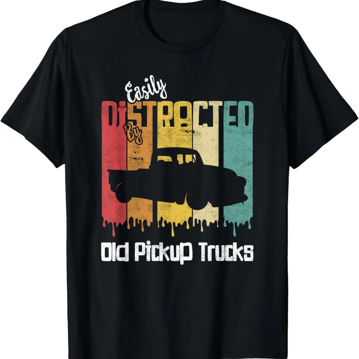 Easily Distracted By Old Pickup Trucks tee, Retro Trucker T-Shirt S чёрный
Easily Distracted By Old Pickup Trucks tee, Retro Trucker T-Shirt S чёрный
