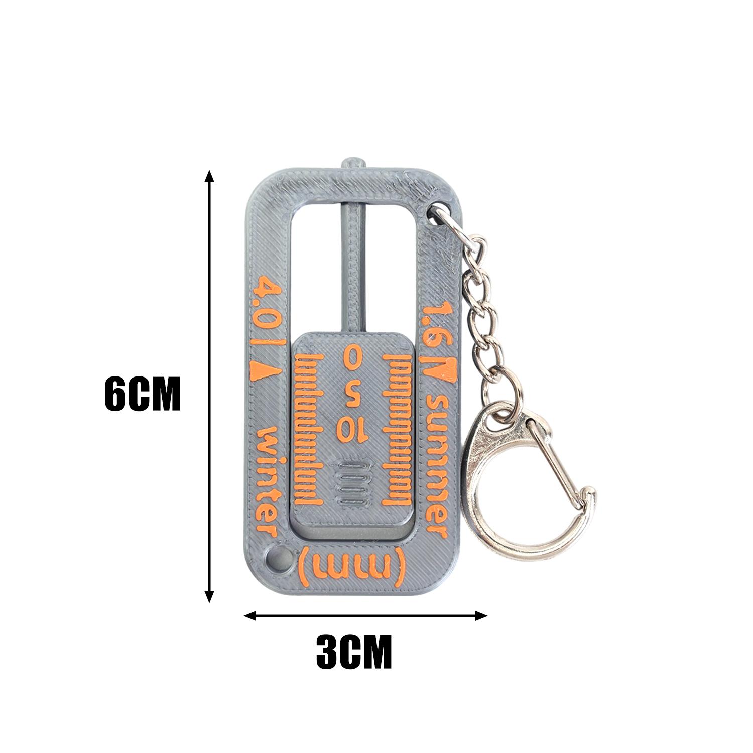 2-in-1 Tire Tread Depth Gauge Keychain Accurate Measurement Car Tire Checker Wear Indicator Tool for Car Truck Motorcycle
2-in-1 Tire Tread Depth Gauge Keychain Accurate Measurement Car Tire Checker Wear Indicator Tool for Car Truck Motorcycle