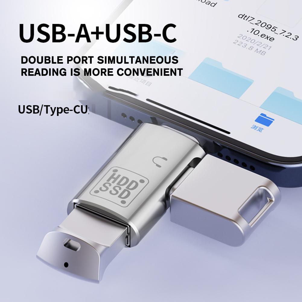 Адаптер OTG Type-C USB-A + USB-C, двухпортовый адаптер для наушников для IPhone, ноутбука, Flash Fast U0T3
Адаптер OTG Type-C USB-A + USB-C, двухпортовый адаптер для наушников для IPhone, ноутбука, Flash Fast U0T3