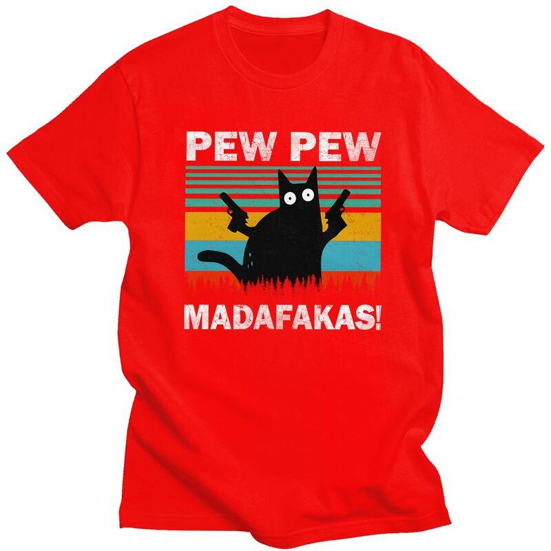 Custom Mens Pew Pew Madafakas Cat Crazy T Shirts Short Sleeves Cotton Tshirt Classic Tshirt Leisure Tees Slim Fit Clothing S
Custom Mens Pew Pew Madafakas Cat Crazy T Shirts Short Sleeves Cotton Tshirt Classic Tshirt Leisure Tees Slim Fit Clothing S