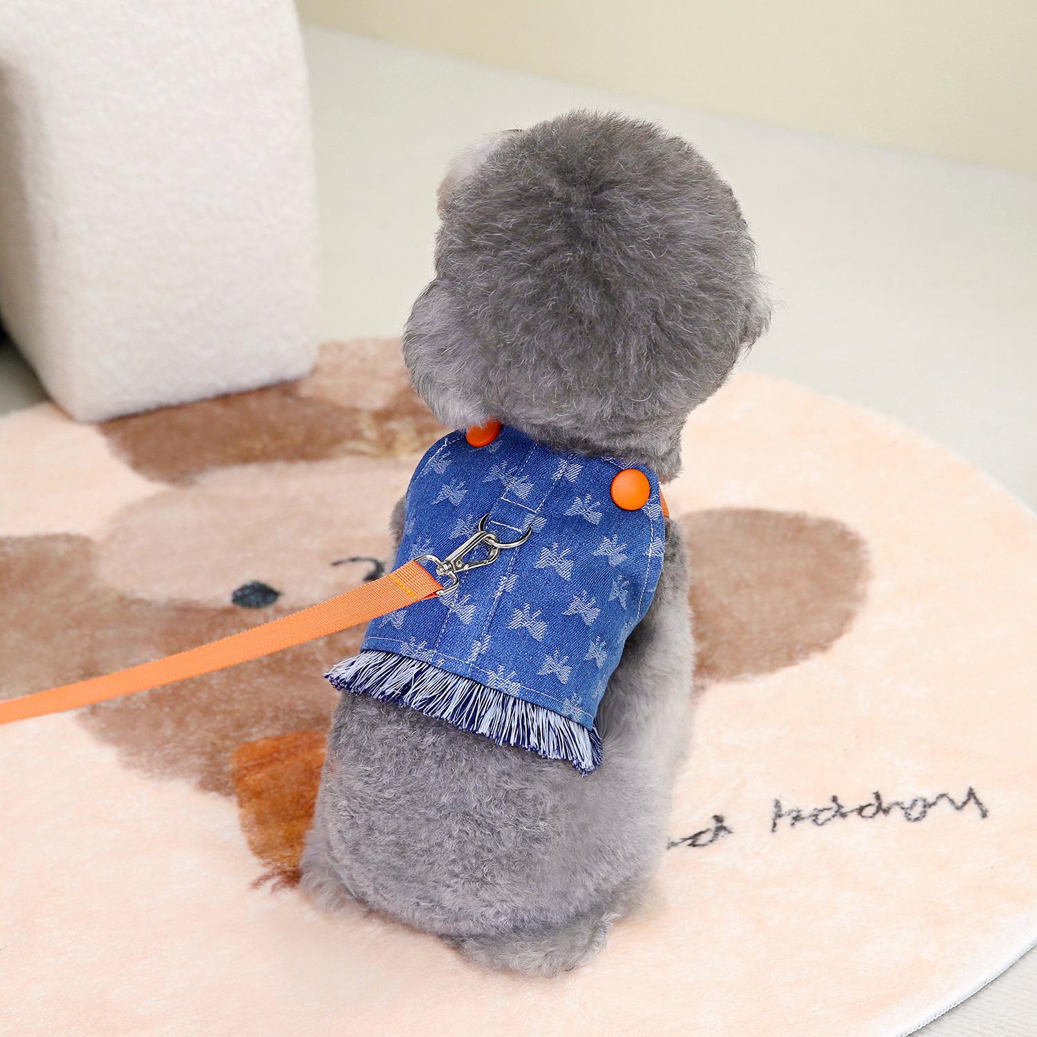 2025 Spring Dog Clothes Puppy Harness Vest with D ring for Small Medium Dogs Luxury Designer Denim Clothing for Chihuahua Poodle XXL темно-помаранчевий колір
2025 Spring Dog Clothes Puppy Harness Vest with D ring for Small Medium Dogs Luxury Designer Denim Clothing for Chihuahua Poodle XXL темно-помаранчевий колір