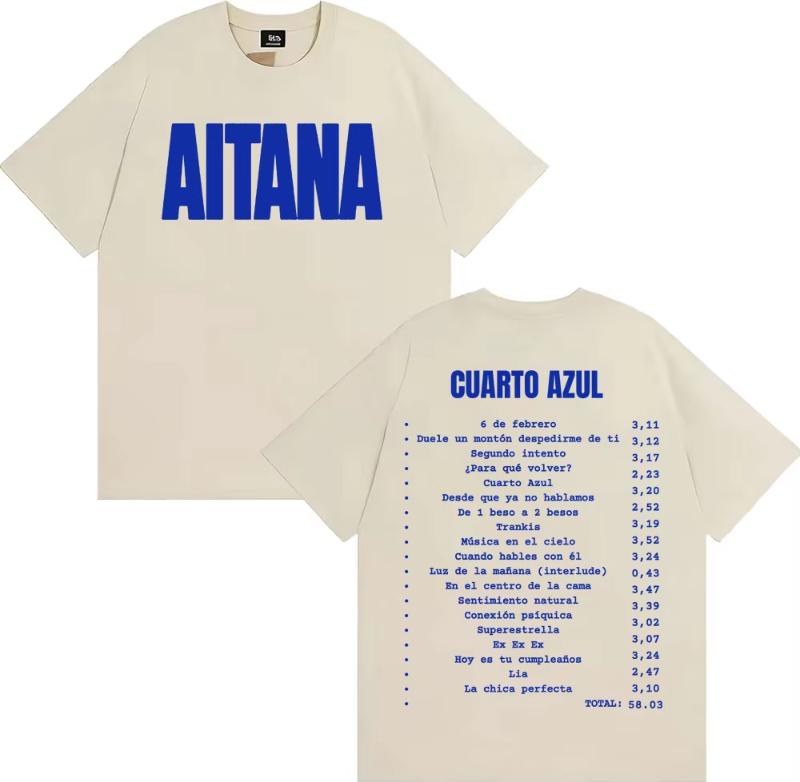 Aitana Cuarto Azul Wdrld Tour 2026 Merch T Shirt Men Women Clothing Aesthetic Fashion T-shirts High Quality O-Neck Loose T-shirt S разноцветный
Aitana Cuarto Azul Wdrld Tour 2026 Merch T Shirt Men Women Clothing Aesthetic Fashion T-shirts High Quality O-Neck Loose T-shirt S разноцветный