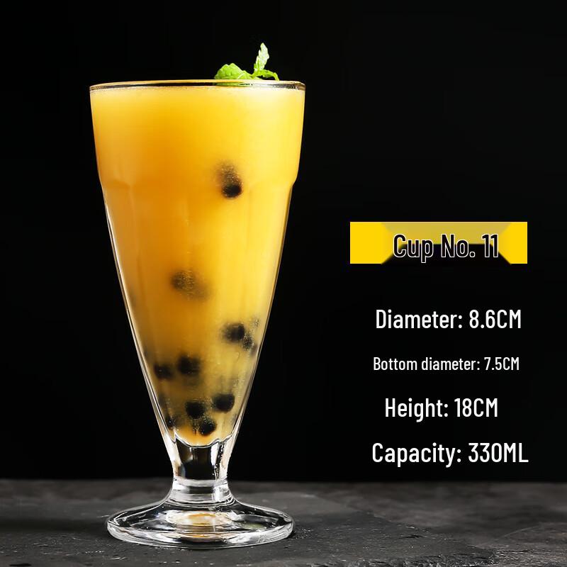 Thickened Glass Beverage Mug 330ml
Thickened Glass Beverage Mug 330ml