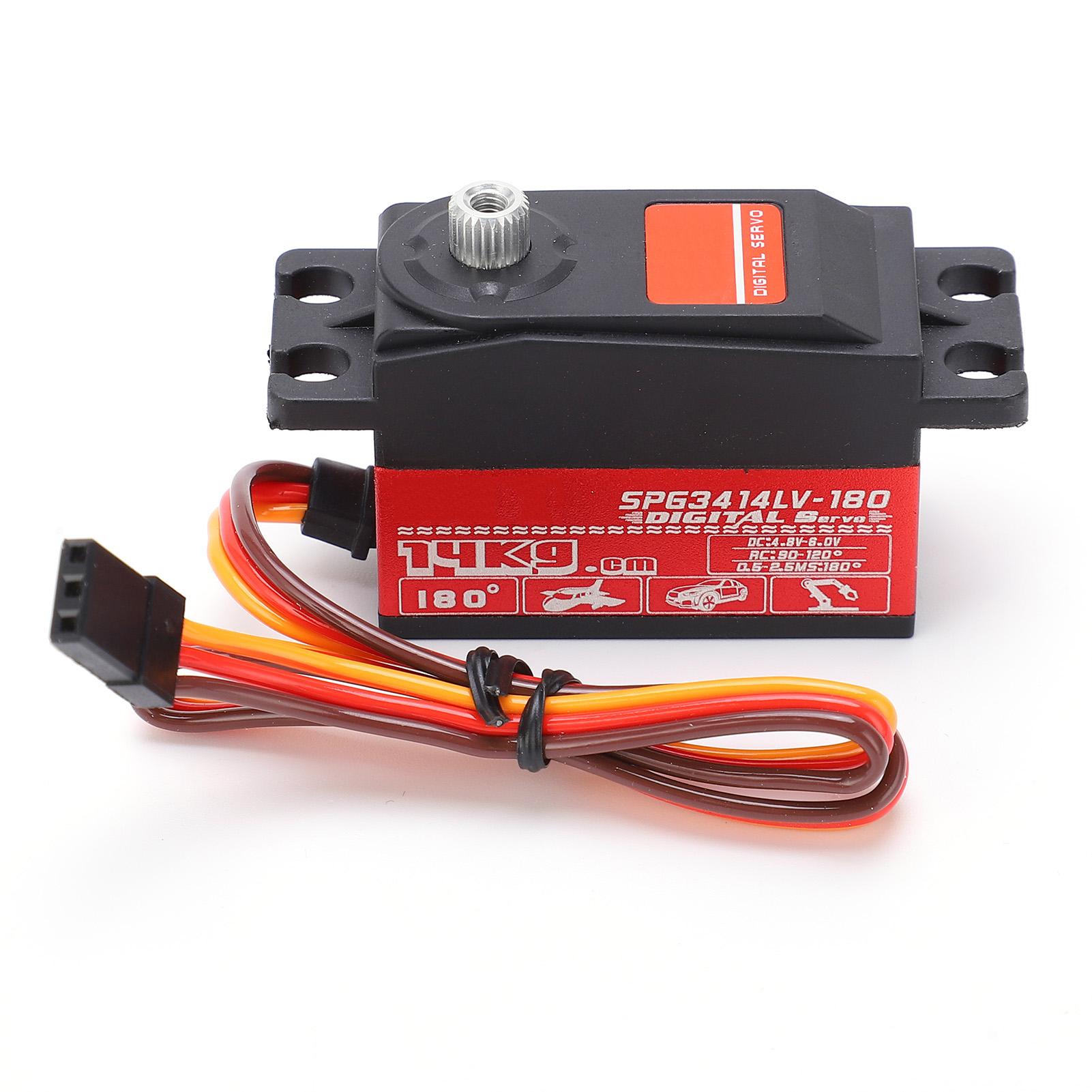 SPG3414LV 14KG Durable High Torque Metal Gear Servo for 1:10 Remote Control Drift Car
SPG3414LV 14KG Durable High Torque Metal Gear Servo for 1:10 Remote Control Drift Car