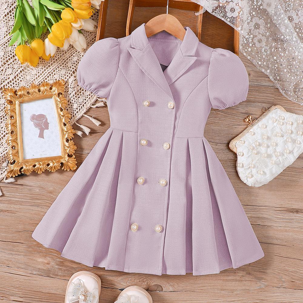 Детская одежда и летнее платье для девочек с пышными рукавами и лацканами, однотонное, школьная формальная униформа 6Y фиолетовый
Детская одежда и летнее платье для девочек с пышными рукавами и лацканами, однотонное, школьная формальная униформа 6Y фиолетовый