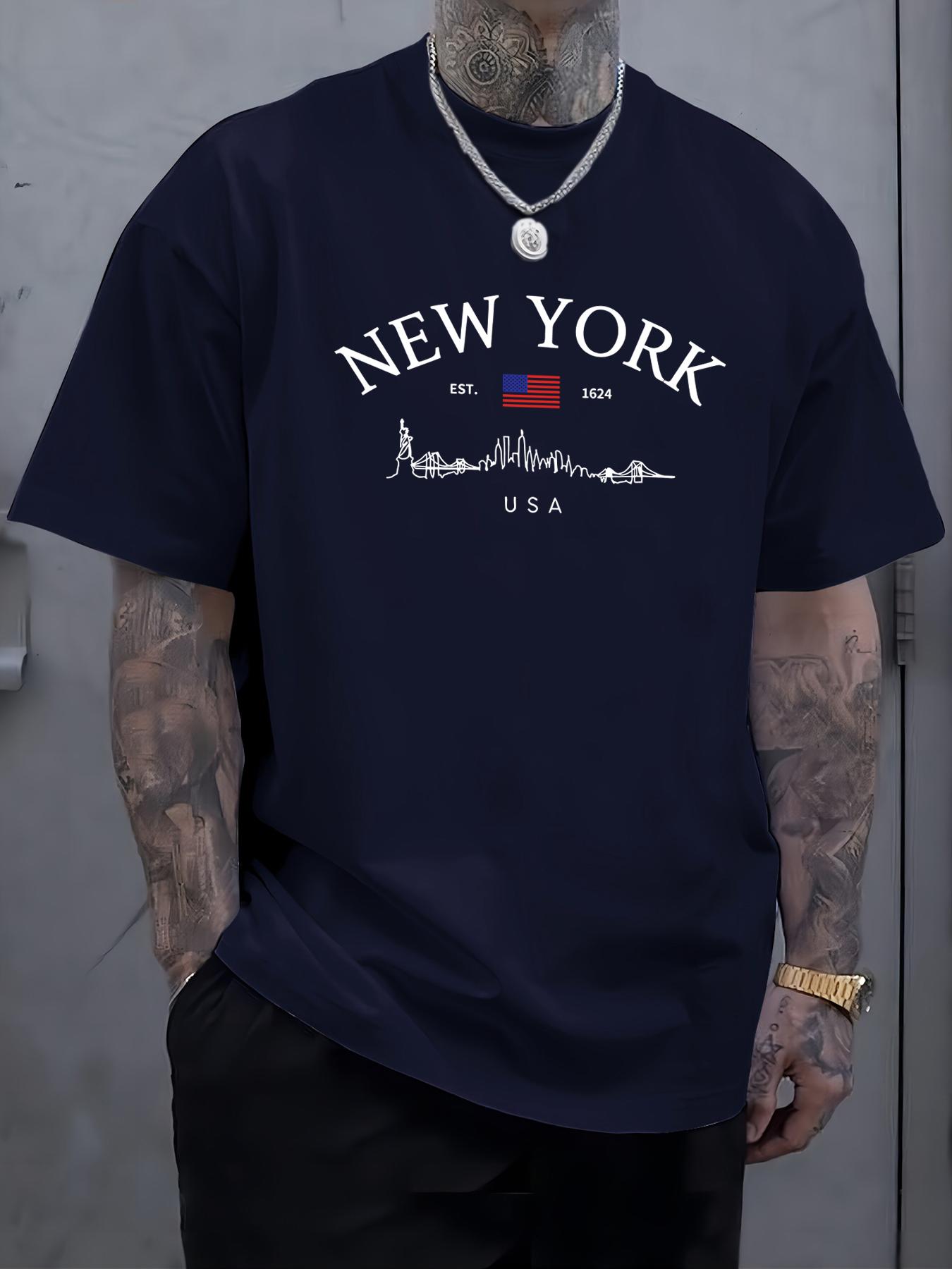 New York Usa Simple Print Mens TShirt Cotton Crewneck Tee Shirts Hip Hop Multicolor Clothes Oversized Comfortable Short Sleeve 4XL
New York Usa Simple Print Mens TShirt Cotton Crewneck Tee Shirts Hip Hop Multicolor Clothes Oversized Comfortable Short Sleeve 4XL