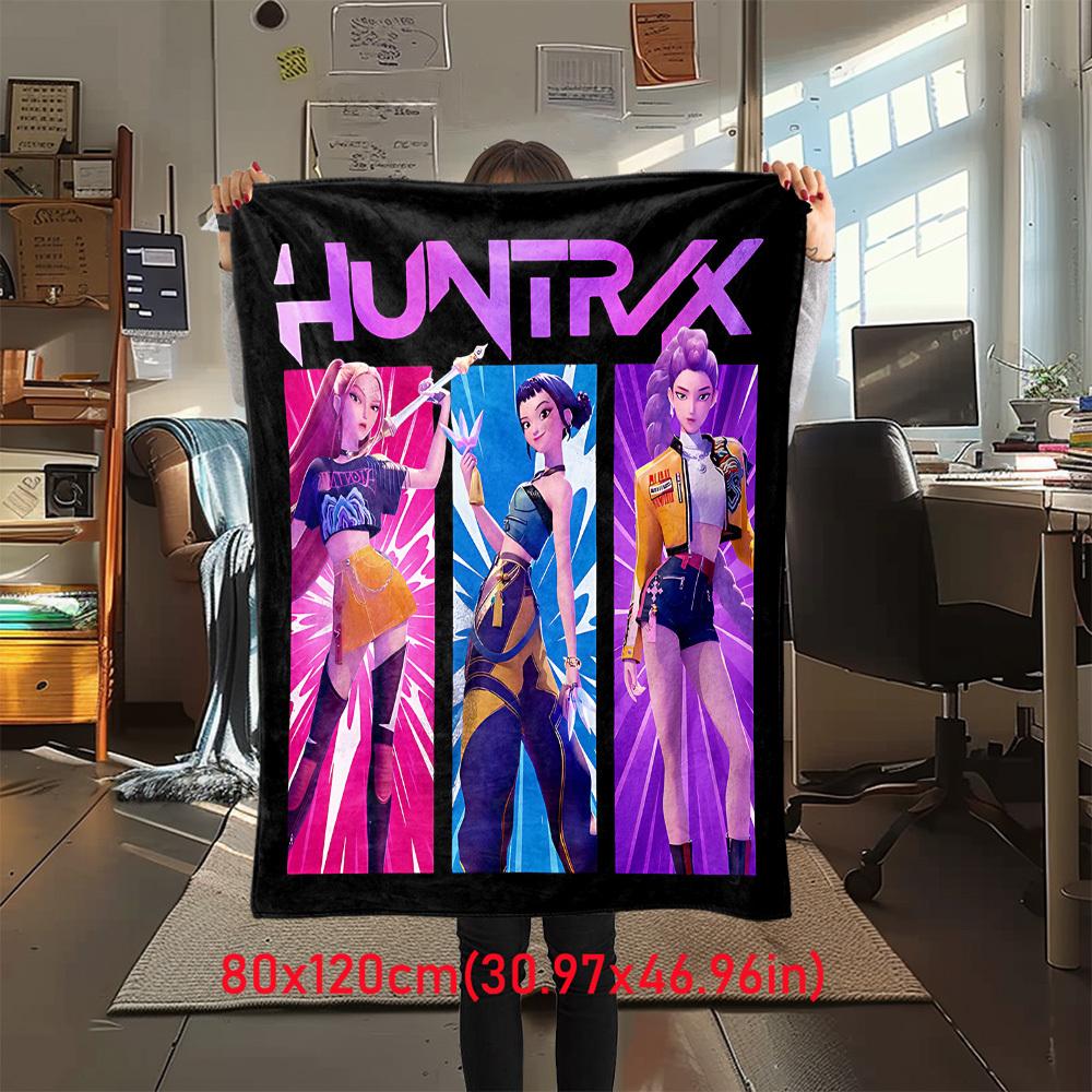 1Pc HUNTR/X Print Flannel Blanket, Comfortable for All Seasons, Home Decor, Warmth and Comfort, Perfect for Christmas Gifts821077 80cm x 120cm
1Pc HUNTR/X Print Flannel Blanket, Comfortable for All Seasons, Home Decor, Warmth and Comfort, Perfect for Christmas Gifts821077 80cm x 120cm