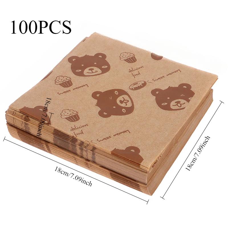 100PCs Waterproof And Oil Resistant Sandwich Packaging Paper Food Grade Oil Resistant Paper Bread Sandwich Sandwich Baking Tools
100PCs Waterproof And Oil Resistant Sandwich Packaging Paper Food Grade Oil Resistant Paper Bread Sandwich Sandwich Baking Tools