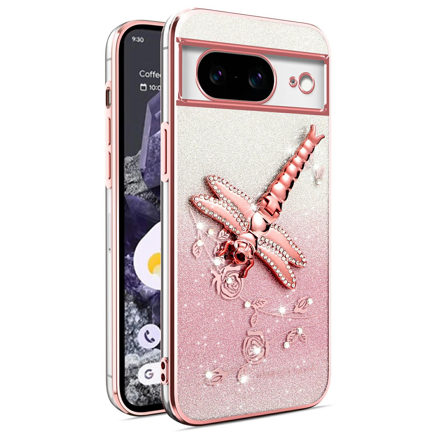 KADEM For Google Pixel 8 Case Dragonfly Kickstand TPU Flowers Glitter Phone Cover Pink
KADEM For Google Pixel 8 Case Dragonfly Kickstand TPU Flowers Glitter Phone Cover Pink