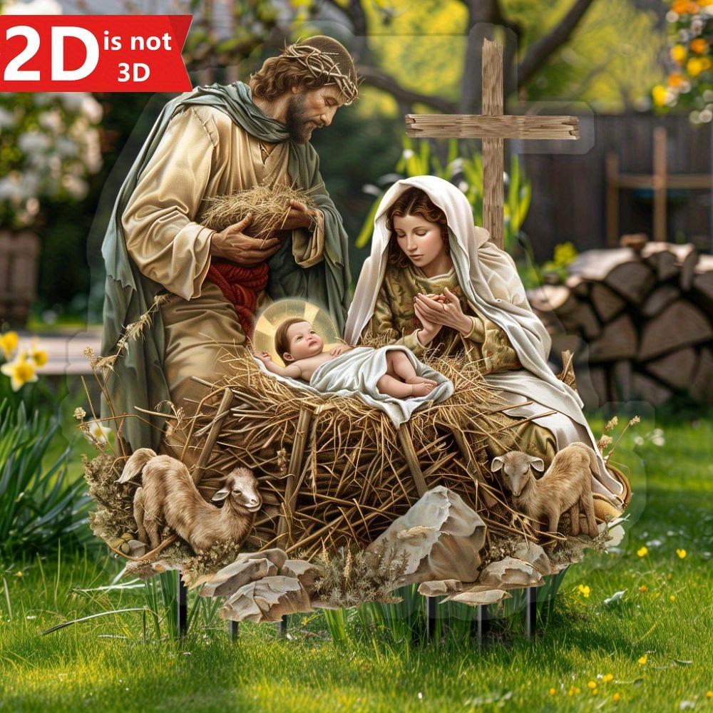 2D Nativity acrylic garden tile, elegantly complements courtyards and flower pots. An ideal birthday gift. чистый
2D Nativity acrylic garden tile, elegantly complements courtyards and flower pots. An ideal birthday gift. чистый