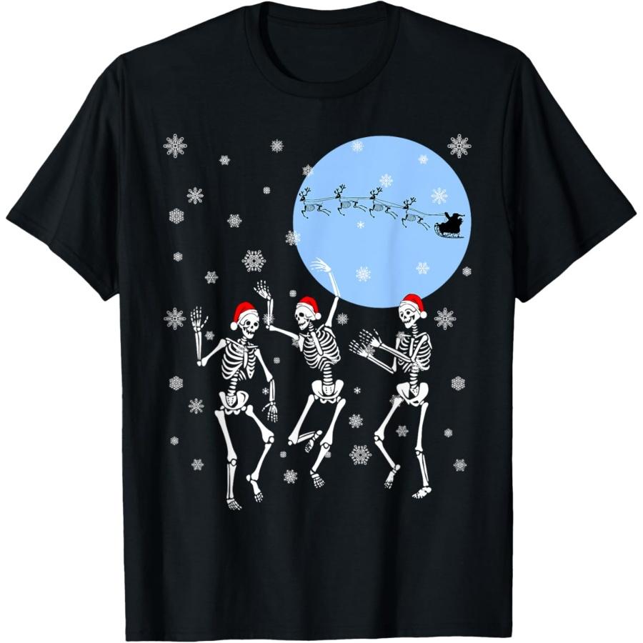 Funny Christmas Dancing Skeletons Snowy Night With Santa T-Shirt XXXXXL чорний
Funny Christmas Dancing Skeletons Snowy Night With Santa T-Shirt XXXXXL чорний