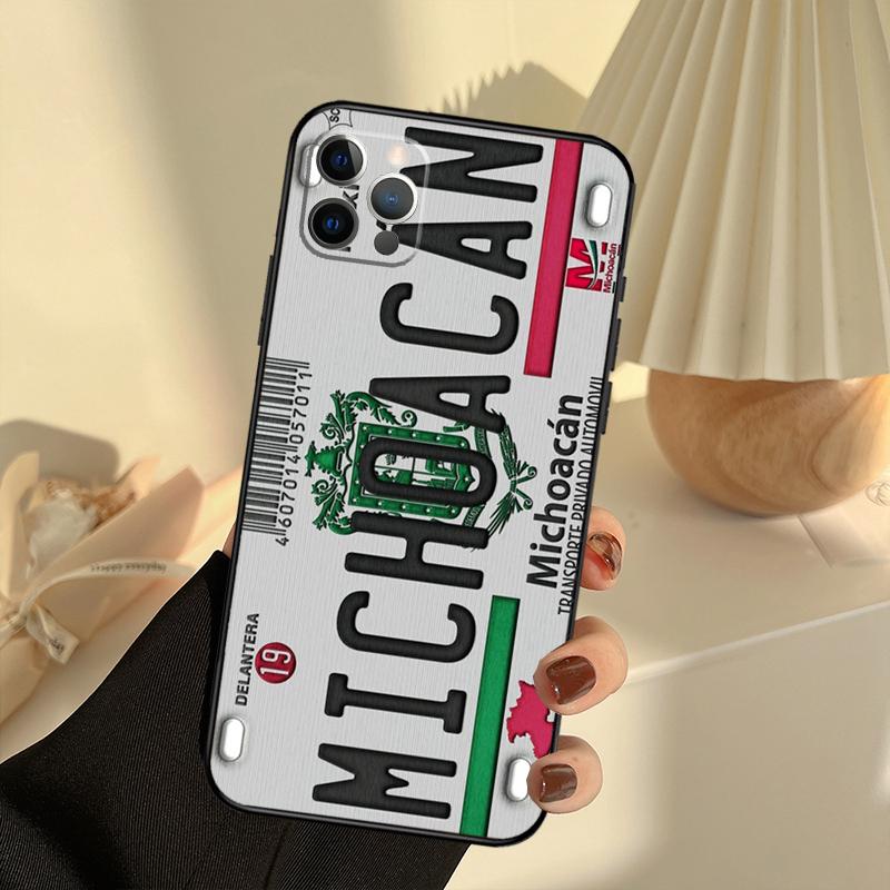 Michoacan License Plate Embroidery Phone Case For iPhone 16 14 13 12 11 15 17 Pro Max 13 mini 15 16 Plus 16e 17 Air Cover Funda iPhone 15 Plus
Michoacan License Plate Embroidery Phone Case For iPhone 16 14 13 12 11 15 17 Pro Max 13 mini 15 16 Plus 16e 17 Air Cover Funda iPhone 15 Plus