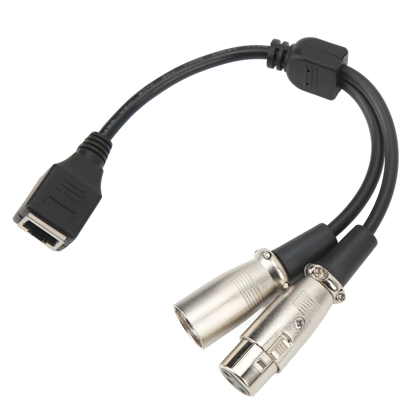 25cm o Signal Transmission Adapter Cable RJ45 Female to XLR Female Male Connector Adapter Cable
25cm o Signal Transmission Adapter Cable RJ45 Female to XLR Female Male Connector Adapter Cable