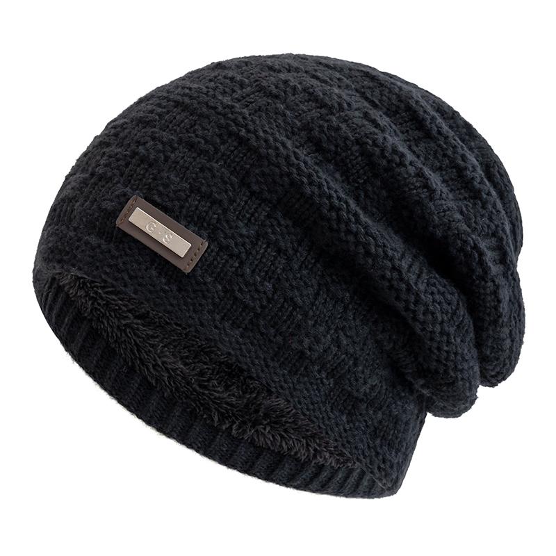 New Unisex Fashion G.S Metal Mark Hats Plush Fur Lined Hats For Men Women Warm Beanie Cap Casual Label Decor Winter Knitted Hats 56cm-60cm чорний
New Unisex Fashion G.S Metal Mark Hats Plush Fur Lined Hats For Men Women Warm Beanie Cap Casual Label Decor Winter Knitted Hats 56cm-60cm чорний