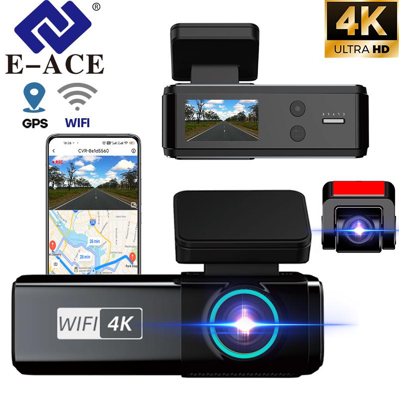 E-ACE Dash Cam 4K Black Box Mini Car Dvr 1080P Reverse Camera WIFI GPS Loop Recording 24H Parking Monitoring Video Recorder NO TF Card
E-ACE Dash Cam 4K Black Box Mini Car Dvr 1080P Reverse Camera WIFI GPS Loop Recording 24H Parking Monitoring Video Recorder NO TF Card