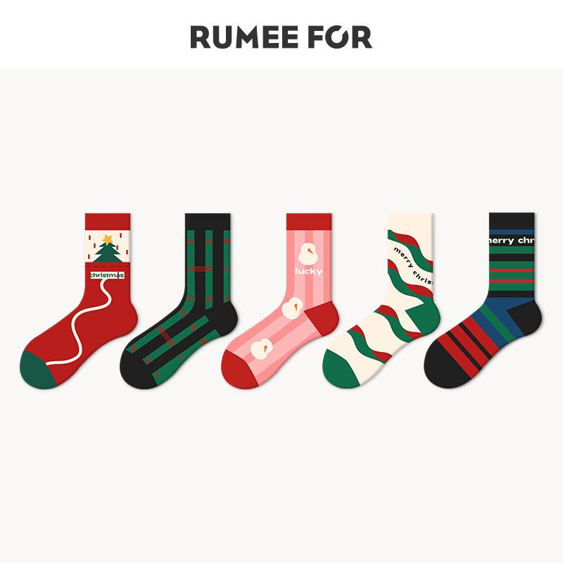 5 Pairs of Ladies Winter Fashion New Christmas Lovely Home Tube Socks 5 Pairs червоний
5 Pairs of Ladies Winter Fashion New Christmas Lovely Home Tube Socks 5 Pairs червоний