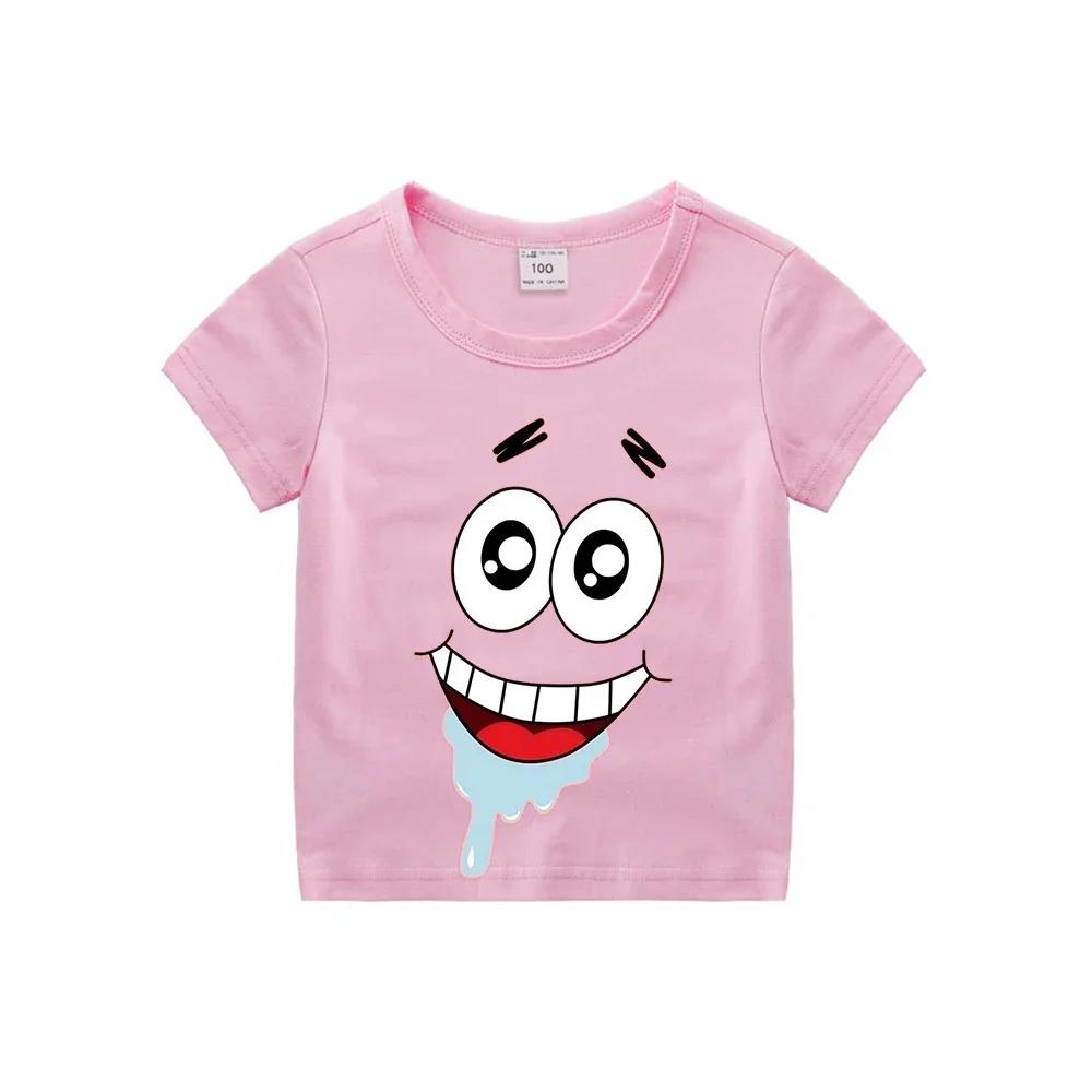 SpongeBobs SquarePants Children Clothing Anime in Summer Short Sleeve Cute Patrick Star Clothes T-shirt Cartoon Kids Tops 100
SpongeBobs SquarePants Children Clothing Anime in Summer Short Sleeve Cute Patrick Star Clothes T-shirt Cartoon Kids Tops 100