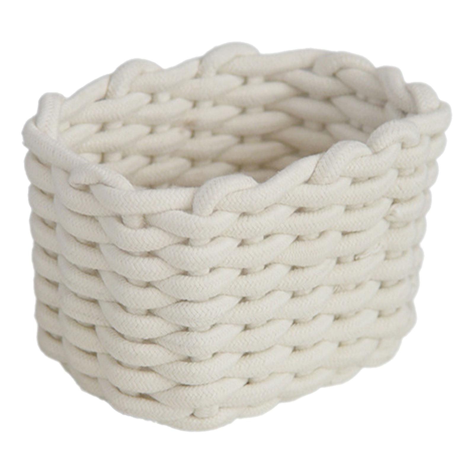 Handwoven Storage Bin Large Capacity Woven Cosmetics Basket Moisture Resistant Desktop Organizer for Office Use
Handwoven Storage Bin Large Capacity Woven Cosmetics Basket Moisture Resistant Desktop Organizer for Office Use