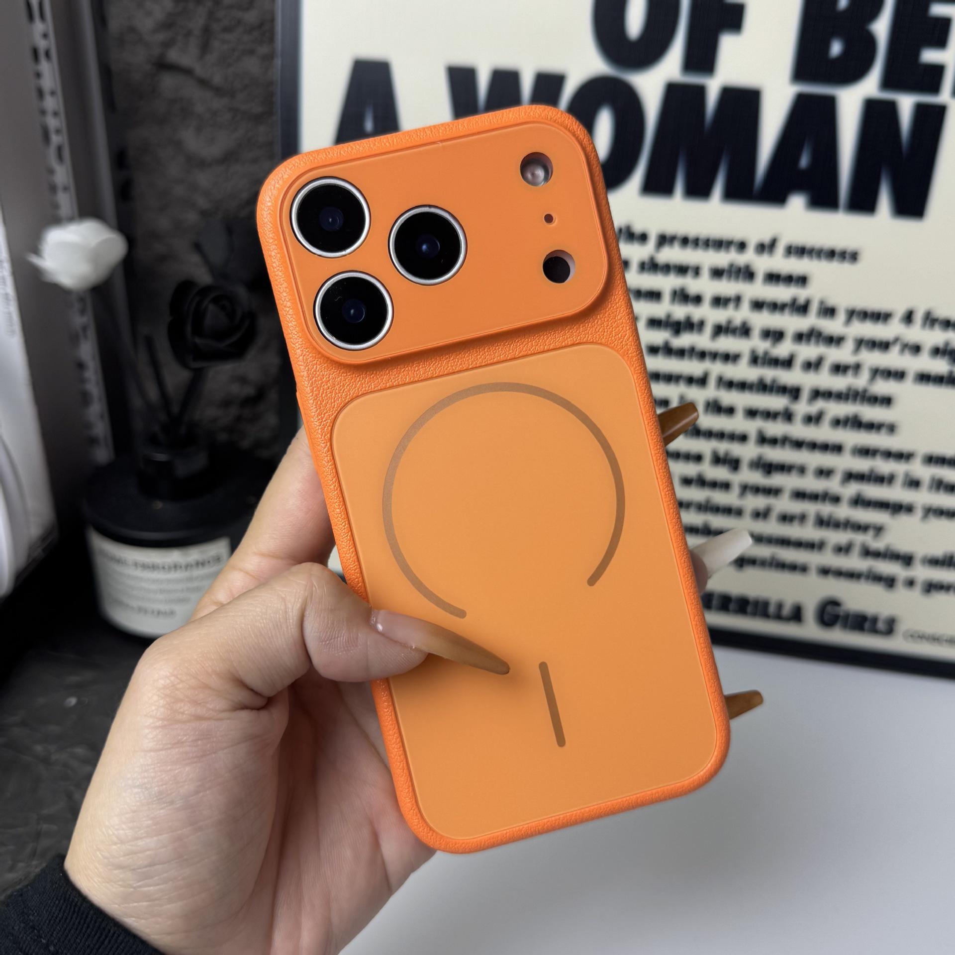 Leather Grain Frosted Glass Magnetic Phone Case for Apple Pro Max 17 with Drop Protection iPhone 13 Pro
Leather Grain Frosted Glass Magnetic Phone Case for Apple Pro Max 17 with Drop Protection iPhone 13 Pro
